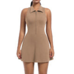 Ultra-Soft Half Zipper Dress