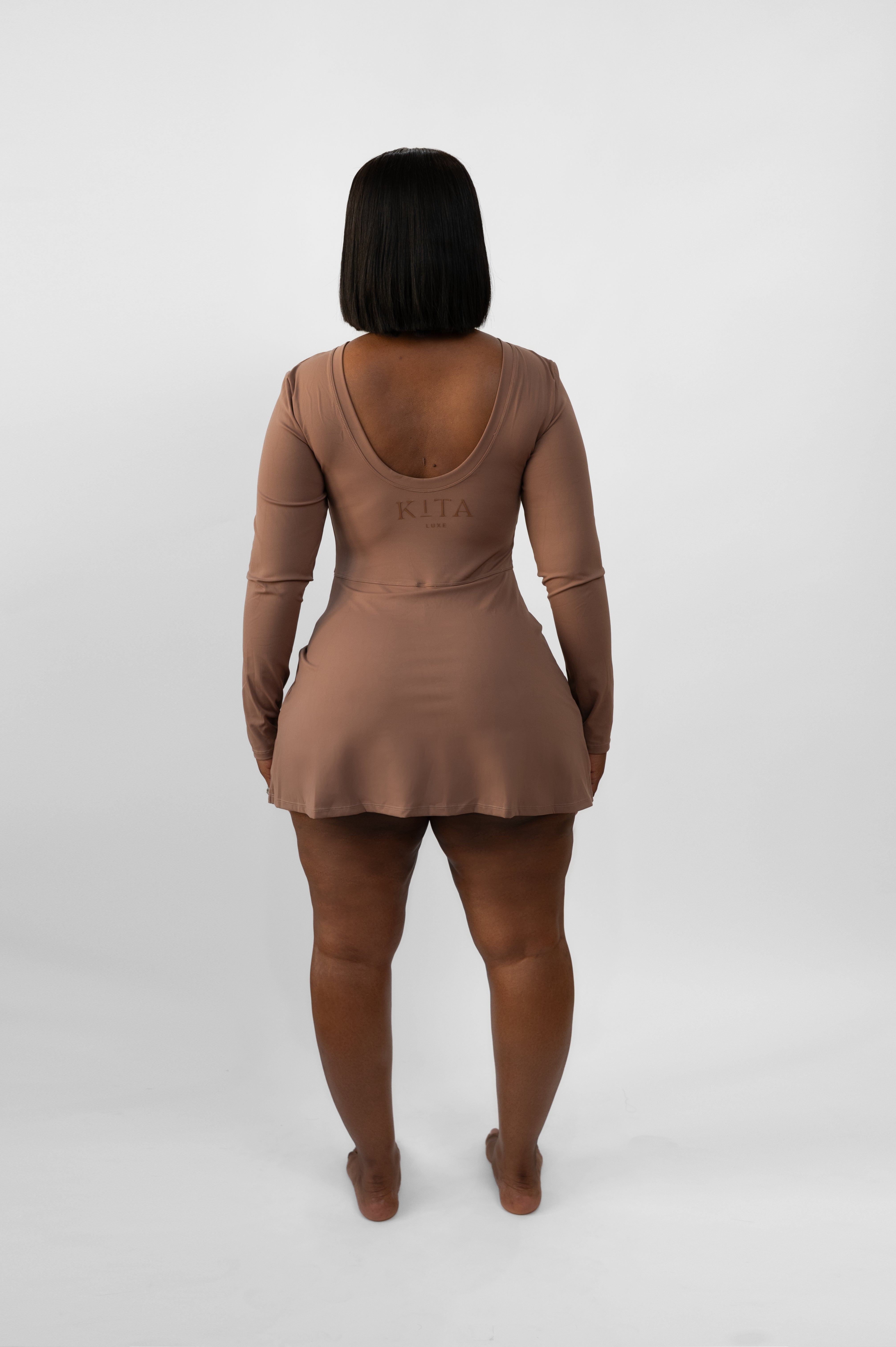 Backless Illusion Tennis Dress