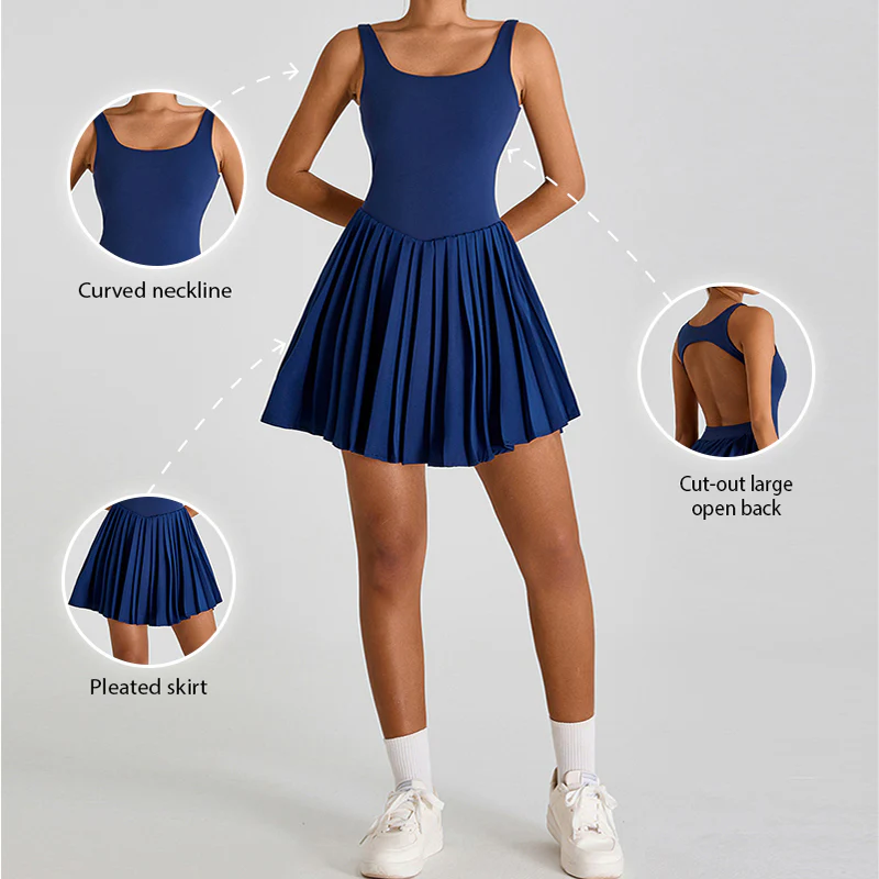 Illusion Two-Piece Backless Dress